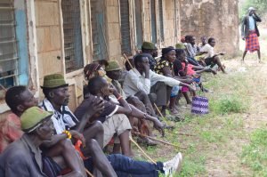 Community members from Pokot and Ilchamus during the community peace forum.